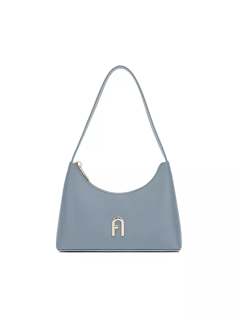 FURLA Ledertasche Baguette Bag DIAMANTE Mini hellblau